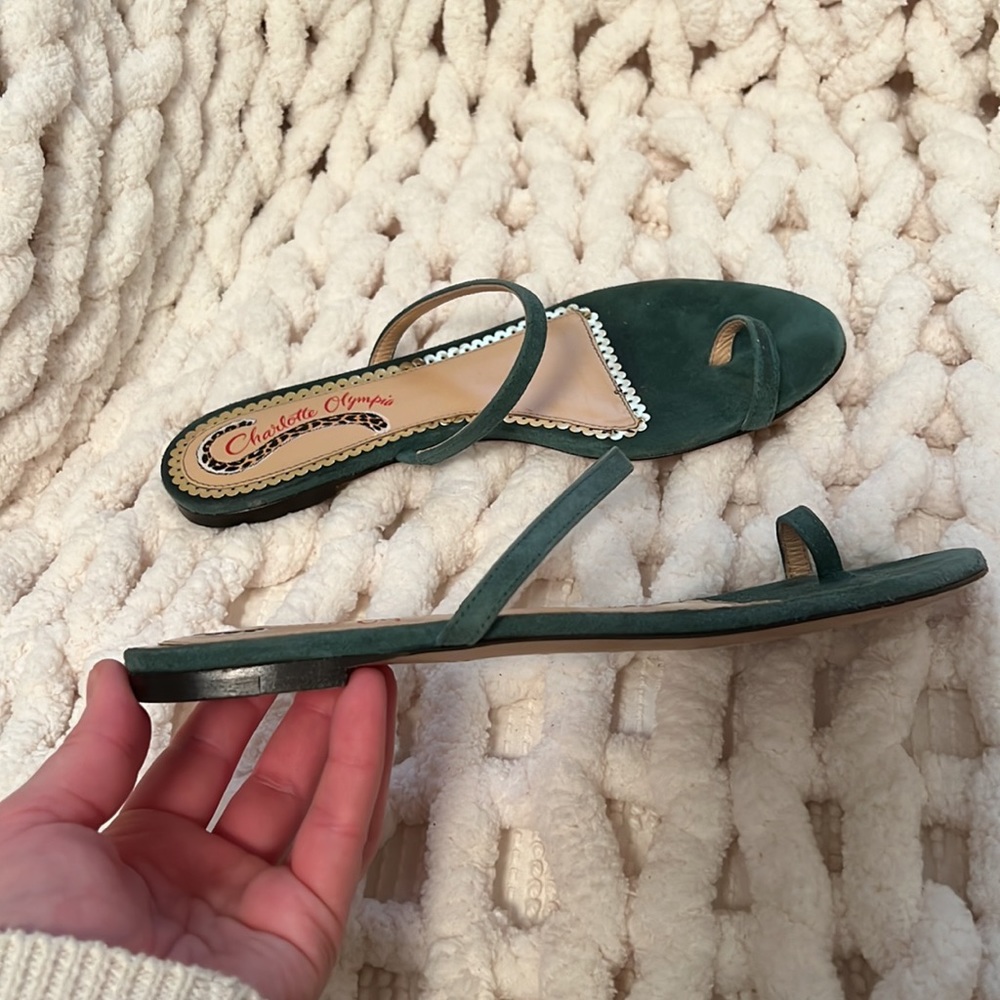 Charlotte Olympia suede sandals - Picture 3 of 5